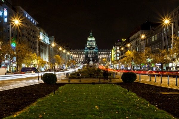 Plaza de Wenceslao, en Praga