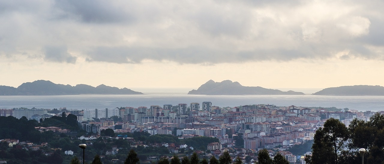 Vistas de las Islas Cíes desde Vigo