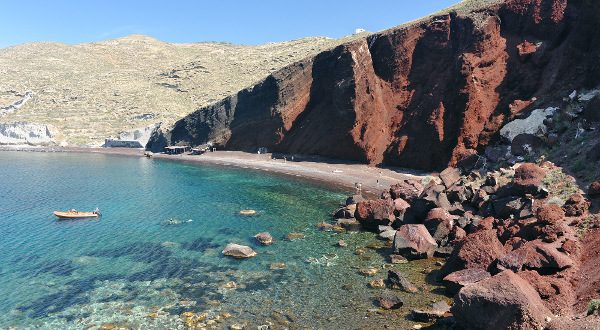 Playa de Santorin (Grecia)