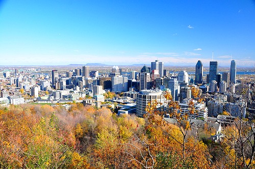 Montreal, desde el Mount Royal Park (fuente: abdallahh. Flickr cc)