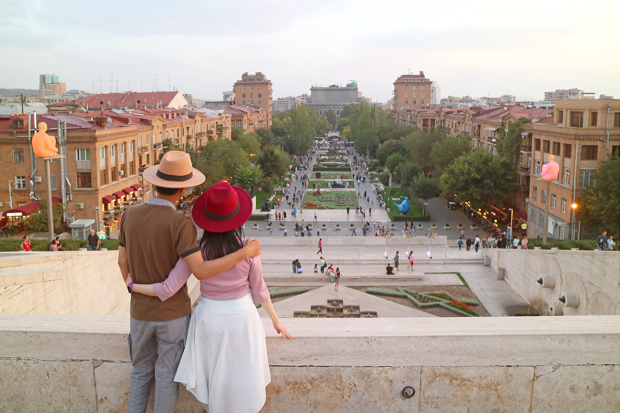 Vistas de Erevan, capital de Armenia