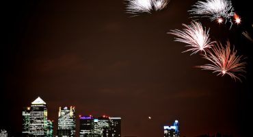Londres celebra su noche de fuego