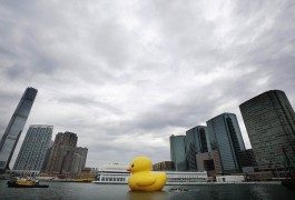 El Pato Gigante de Florentijn Hofman llega a Hong Kong