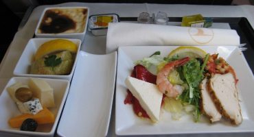 Breve historia de la comida a bordo de los aviones