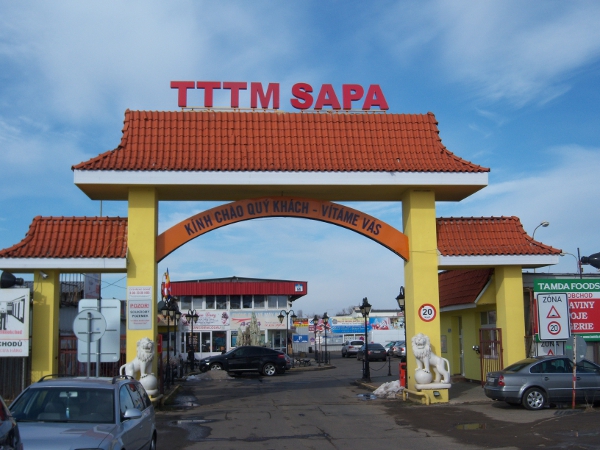 Mercado vietnamita en Praga