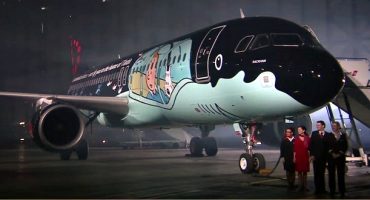 El avión Tintín de Brussels Airlines