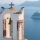 Crucero a su paso por Santorini