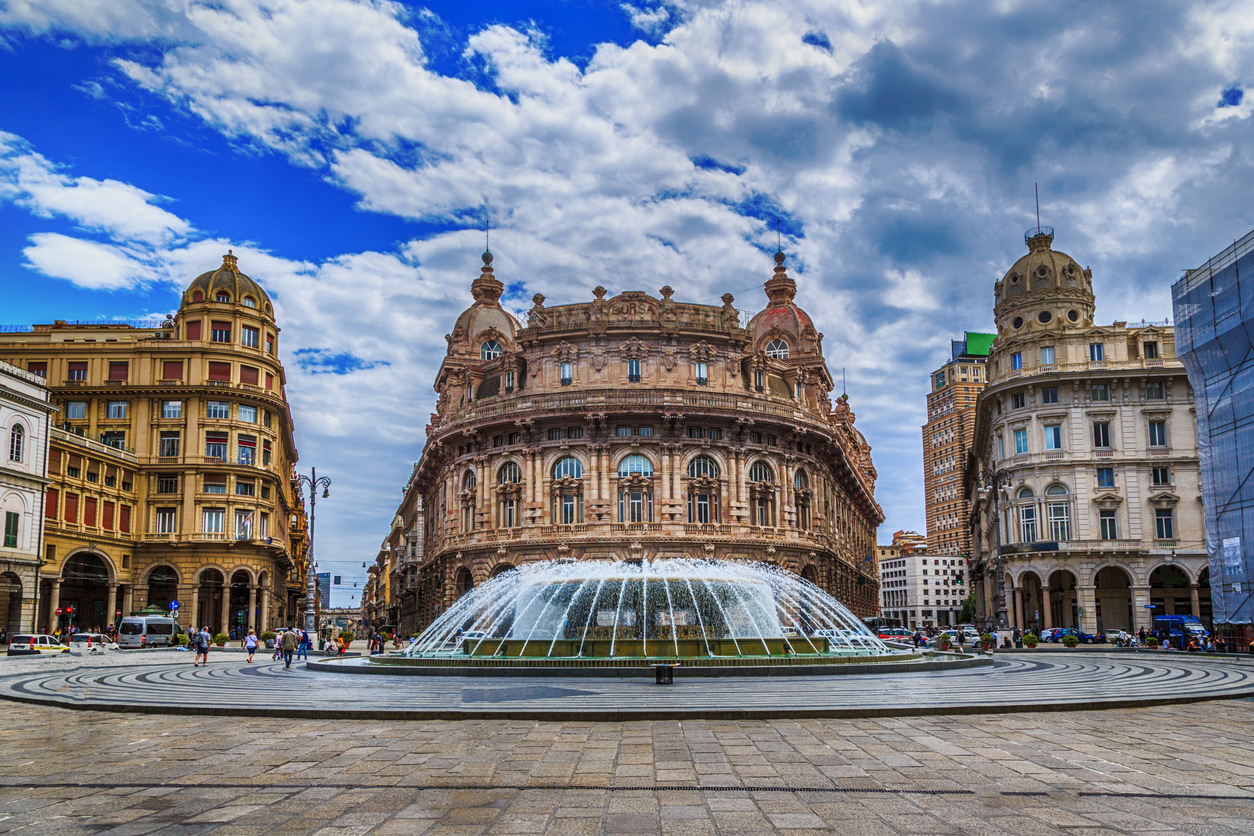 Plaza de Ferrari en Génova