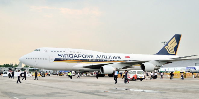 avión de Singapore Airlines