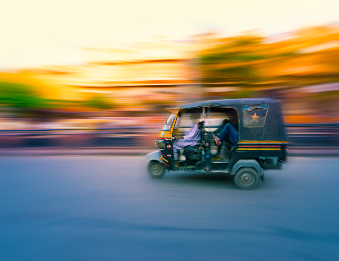 El tuk tuk, el pintoresco transporte de la India