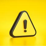 yellow warning sign symbol or alert safety danger caution icon and picture id1345443906 150x150