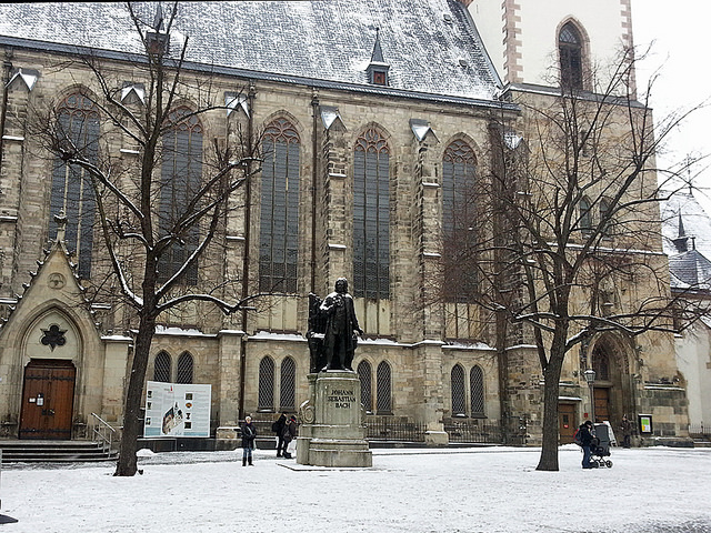 Escultura de Bach en Leipzig