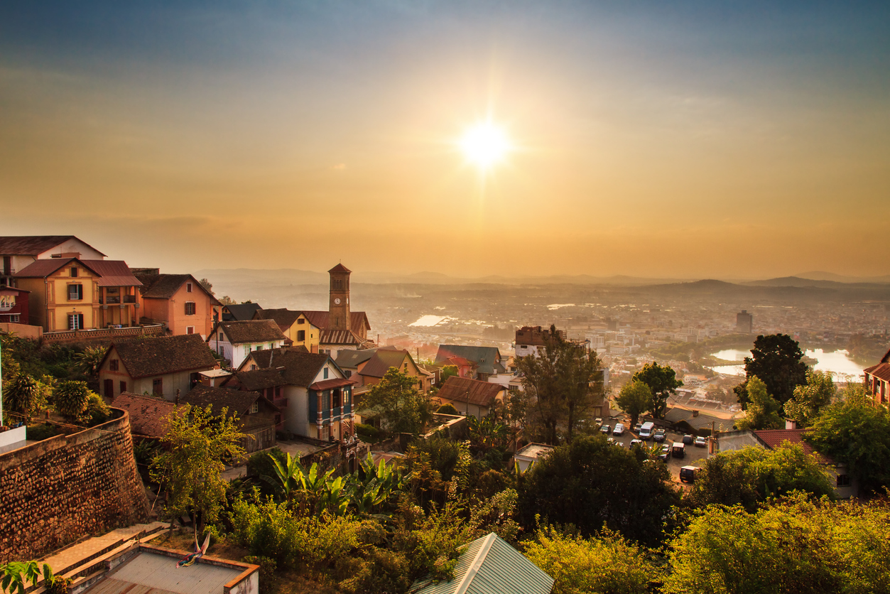 Vistas de Antananivo, capital de Madagascar