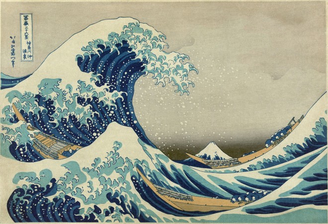 La gran ola de Kanagawa, de Hokusai