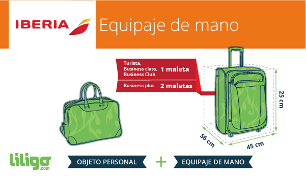 Equipaje en Iberia: dimensiones 