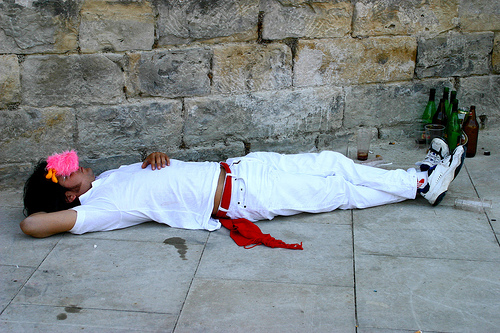 Durmiendo en San Fermín