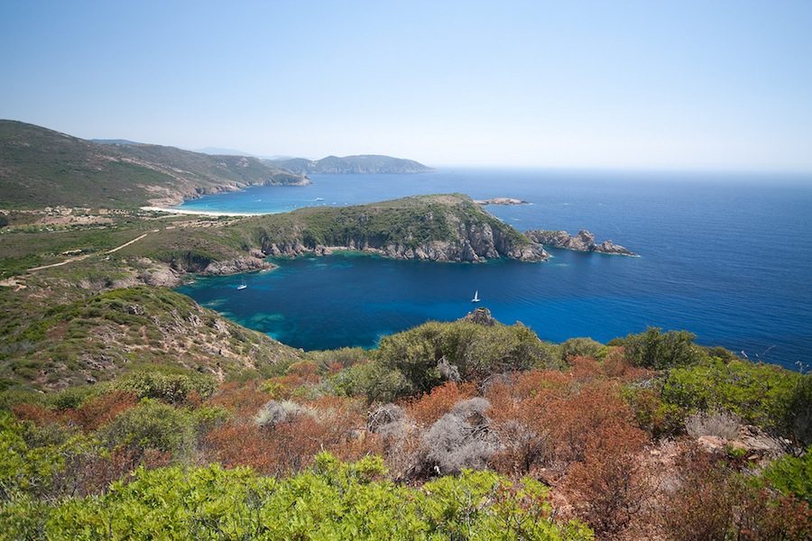 Una de las más bellas playas de la isla francesa de Córcega.