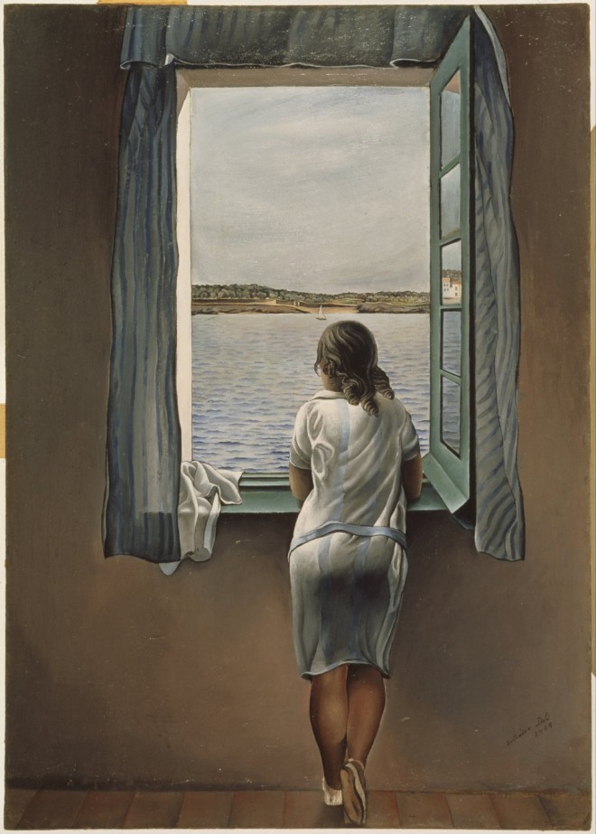 Muchacha en la ventana, de Dalí