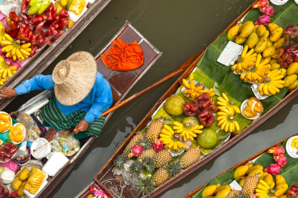 Mercado flotante de Bangkok