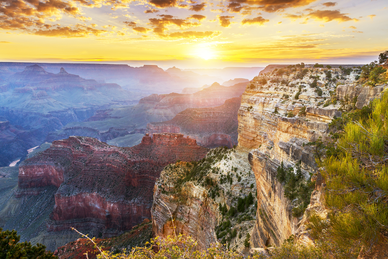 Amanecer en el Gran Cañón