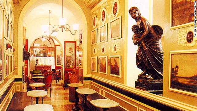 Interior del Antico Caffè Greco