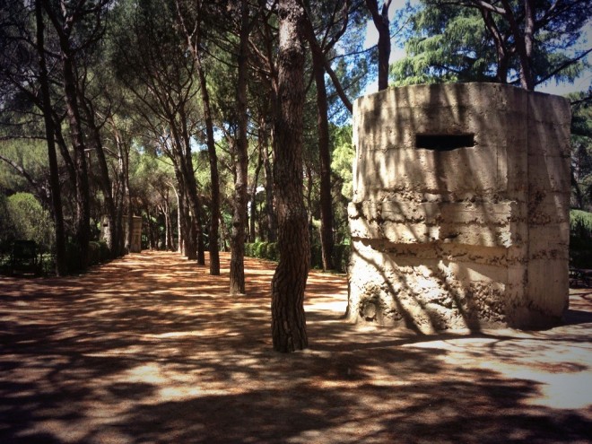 Búnkers en el Parque del Oeste