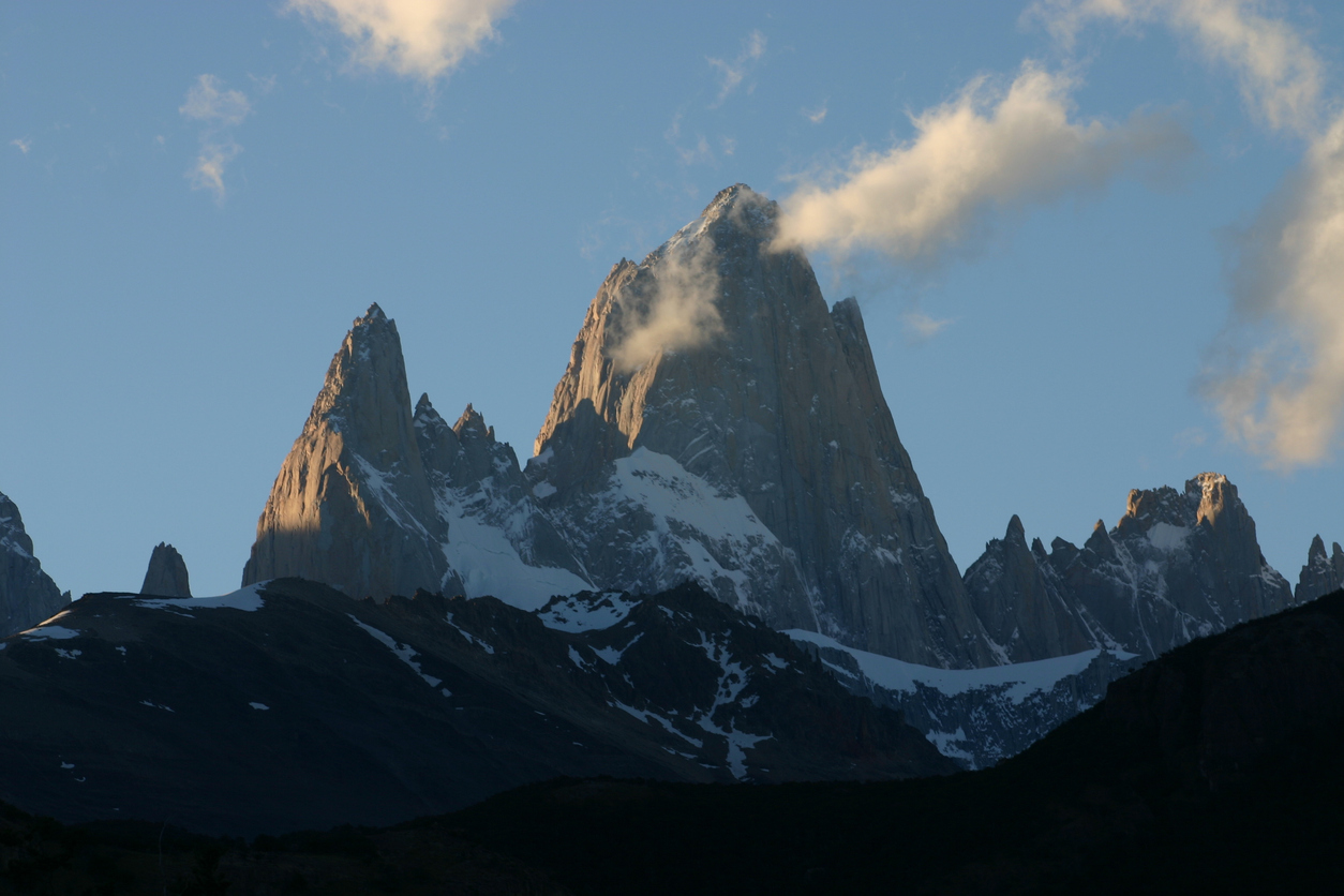 El Fitz Roy, uno de los picos emblemáticos de Argentina