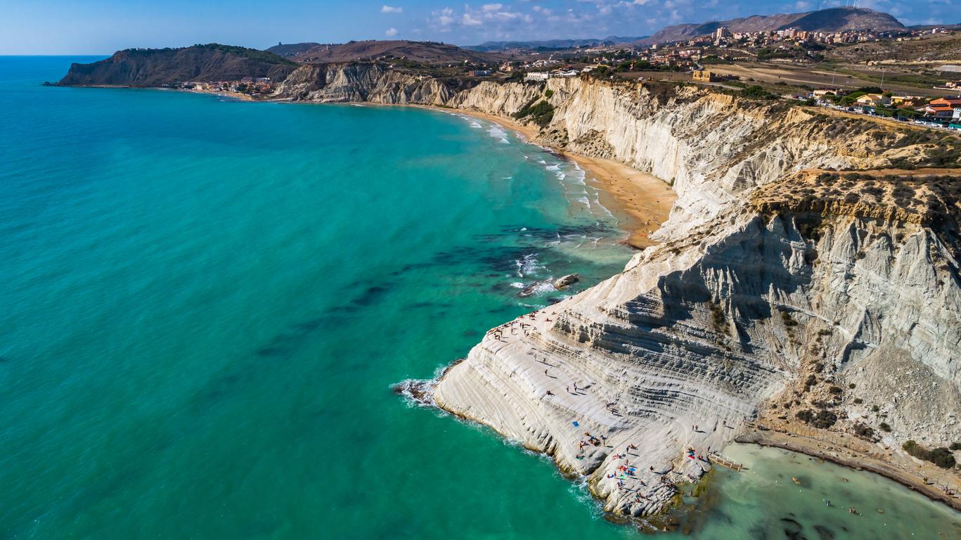 Escalera de los Turcos, en Sicilia