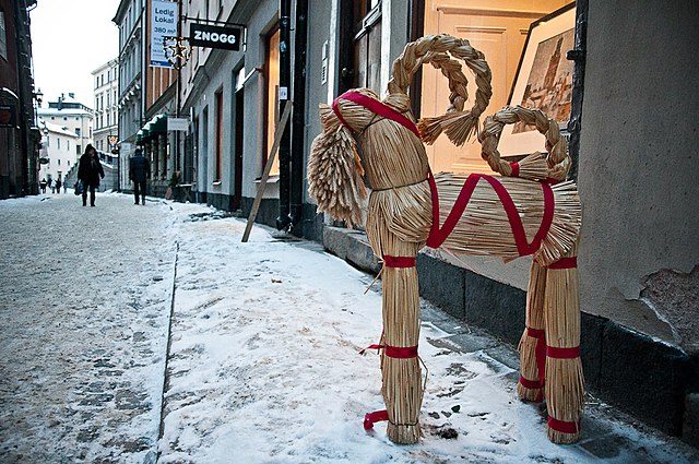 La cabra Yule, tradición navideña escandinava