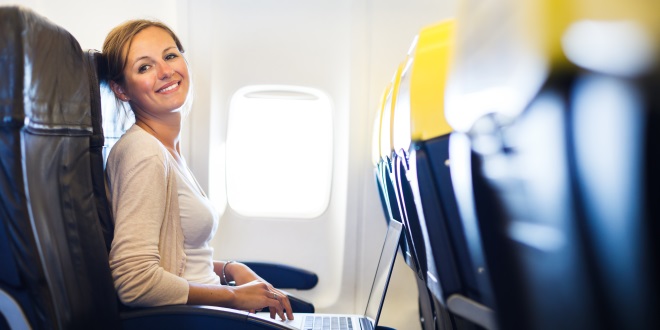 pasajera-en-avion