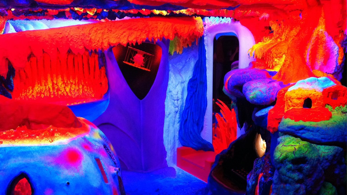 El museo de arte fluorescente en Ámsterdam