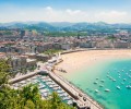 San Sebastian beach Spain 120x100