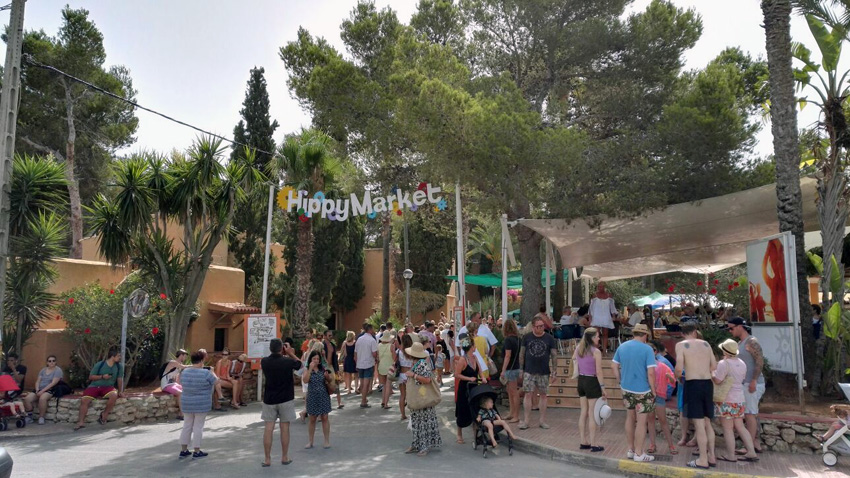 Mercadillo hippy en Ibiza