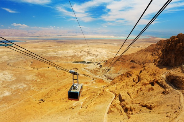 Teleférico de Masada, en Israel