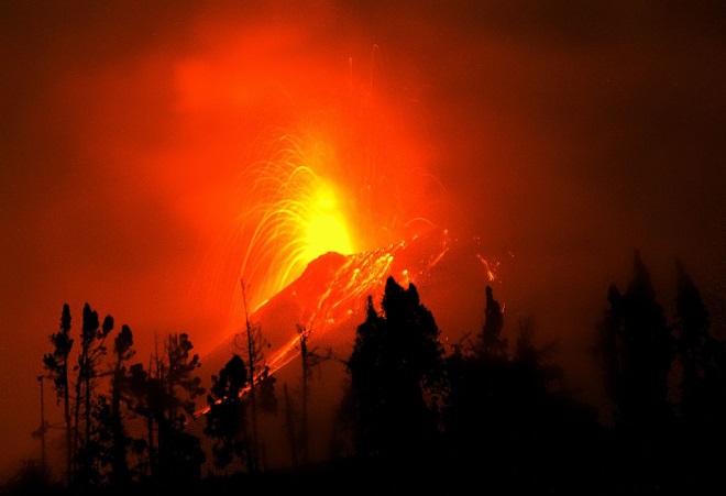 Volcán Tunguragua, en Ecuador