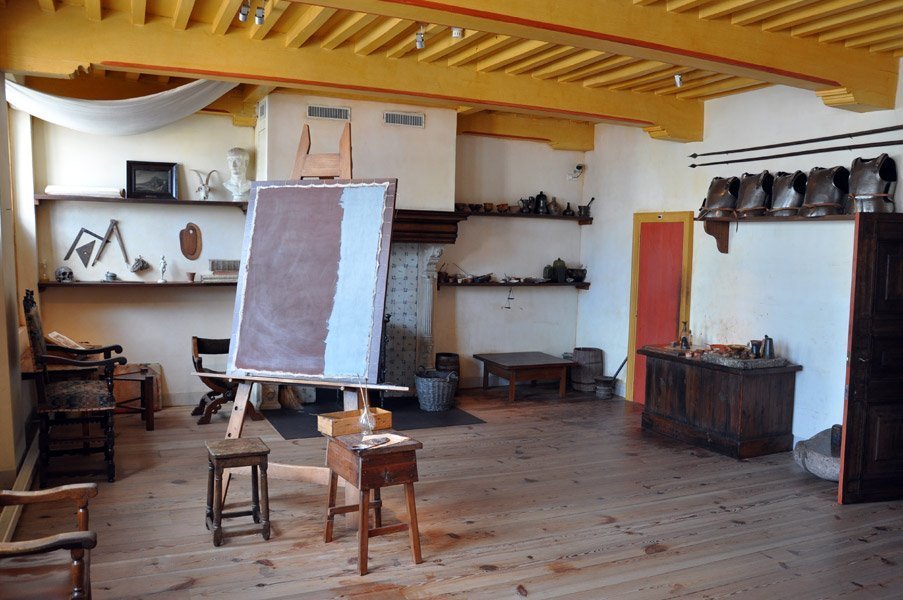 Estudio de Rembrandt, en el Museo Rembrandt (Amsterdam)