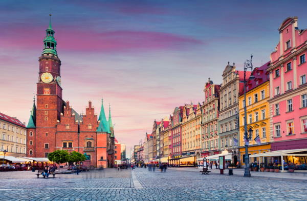 Plaza del Mercado de Wroclaw (Polonia)