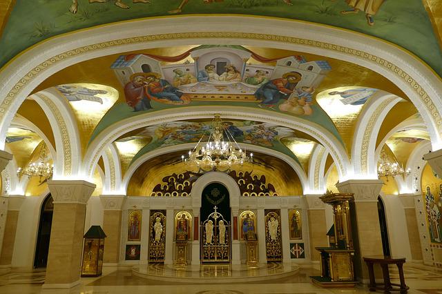 Altar ortodoxo en Belgrado