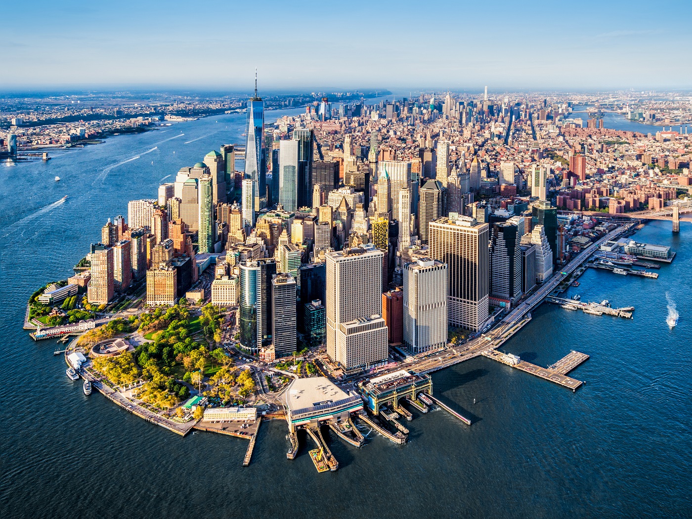 Vista aérea de Manhattan
