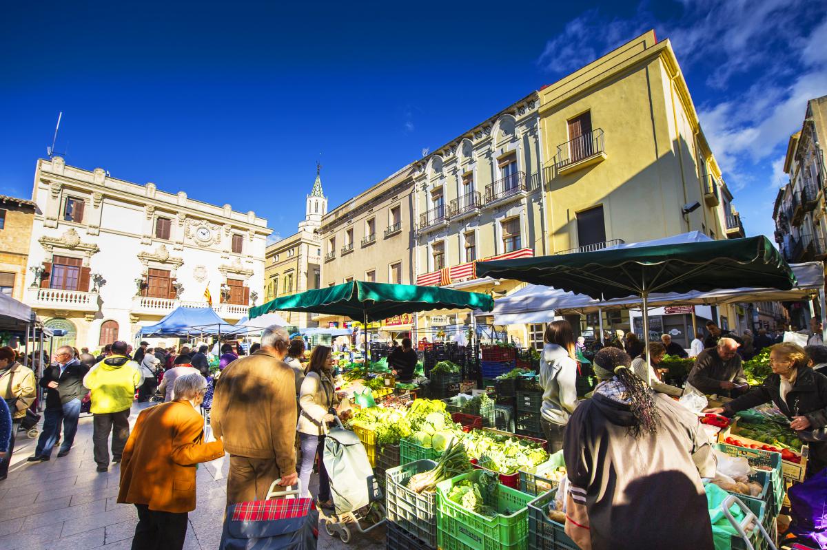 Sábado de mercado en Vilafranca del Penedés