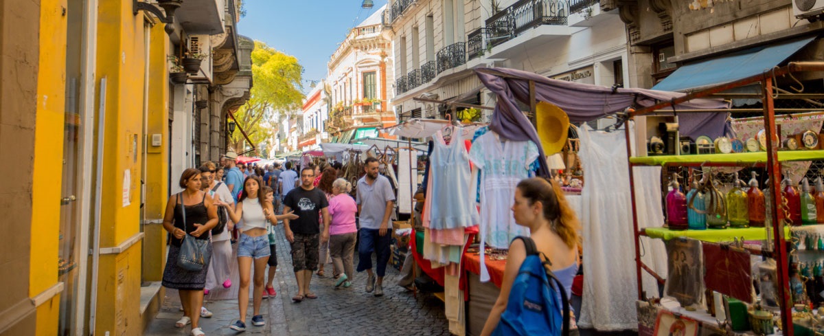 Barrio de San Telmo, en Buenos Aires