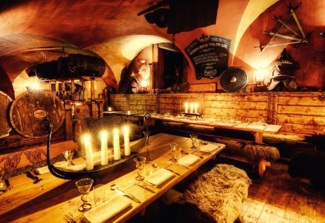 Restaurante vikingo Aifur, en Estocolmo