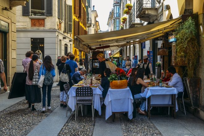 Barrio de Brera, en Milán
