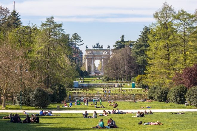 Parque Sempione, en Milán