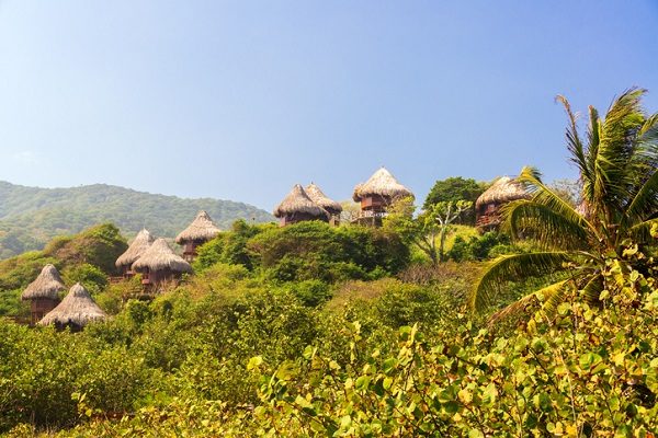 Poblado muisca, en Colombia