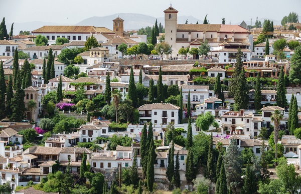 Barrio de Albaicín, en Granada