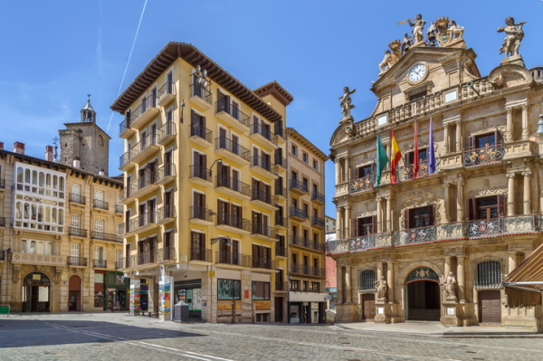 Plaza Consistorial, en Pamplona (Navarra)