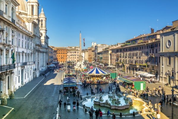 Mercado en la Piazza Navona (Roma)