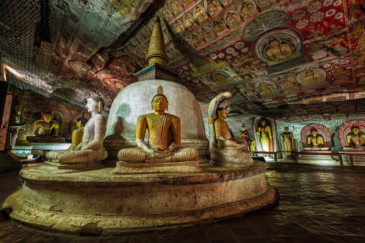 Cuevas de Dambulla, en Sri Lanka