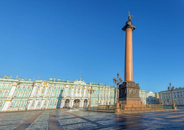 Palacio de Invierno (sede del Museo Hermitage), en San Petersburgo